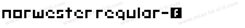 norwester regular字体转换